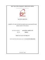 Nghiên cứu một số phương pháp phát hiện khuôn mặt trong Ảnh và Ứng dụng (tt)