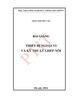 Giáo trình bài giảng thiết bị ngoại vi và kĩ thuật ghép nối