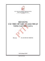 Bài giảng cấu trúc dữ liệu và giải thuật nâng cao trên java