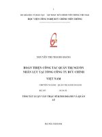 Hoàn thiện công tác quản trị nguồn nhân lực tại tổng công ty bưu chính việt nam (tt)