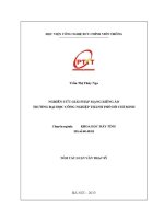 Nghiên cứu giải pháp mạng riêng Ảo trường Đại học công nghiệp thành phố hồ chí minh (tt)