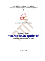 Bài giảng thanh toán quốc tế