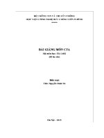 Bài giảng cfa