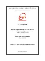 Quản trị quan hệ khách hàng tại vnpt hà nam (tt)