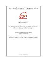 Thương hiệu dịch vụ chuyển phát nhanh cpn của công ty cổ phần chuyển phát nhanh bưu Điện vnpost (tt)