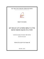 Kỹ thuật lưu lượng mpls và Ứng dụng trong mạng vnpt (tt)