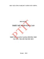 Giáo trình bài giảng thiết kế web nâng cao
