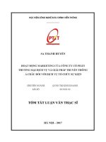 Hoạt Động marketing của công ty cổ phần thương mại dịch vụ và giải pháp truyền thông Á châu dối với dịch vụ tổ chức sự kiện (tt)