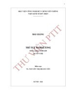Giáo trình bài giảng trí tuệ marketing