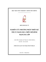 Nghiên cứu phương pháp thiết kế tối Ưu mạng dựa trên mô hình mạng Đa lớp (tt)