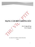 Bài giảng mạng cảm biến không dây
