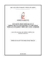 Xây dựng phần mềm quản lý thông tin của sở giáo dục và thể thao tỉnh savannakhet trên nền tảng android (tt)