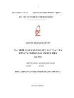 Giải pháp nâng cao năng lực Đấu thầu của công ty cp xây lắp bưu Điện hà nội (tt)