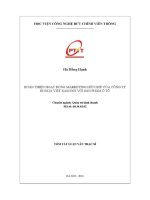 Hoàn thiện hoạt Động marketing hỗn hợp của công ty honda việt nam Đối với sản phẩm Ô tô (tt)