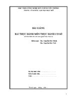 Giáo trình bài giảng thực hành cơ sở