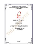 Giáo trình bài giảng lý thuyết truyền thông