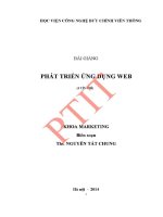 Giáo trình bài giảng phát triển Ứng dụng web
