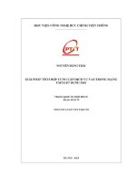 Giải pháp tích hợp cung cấp dịch vụ vas trong mạng umts sử dụng ims (tt)