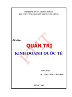 Giáo trình bài giảng quản trị kinh doanh quốc tế