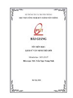 Bài giảng lịch sử văn minh thế giới