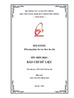 Bài giảng báo chí dữ liệu