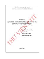 Bài giảng mạng Định nghĩa bằng phần và Ảo hóa chức năng mạng sdn và nfv