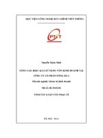 Nâng cao hiệu quả sử dụng vốn kinh doanh tại công ty cổ phần sông Đà 2 (tt)