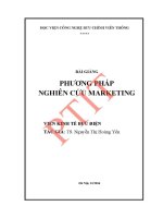 Giáo trình bài giảng phương pháp nghiên cứu marketing