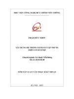 Xây dựng hệ thống giám sát tập trung trên cơ sở snmp (tt)