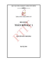 Giáo trình bài giảng toán rời rạc 1