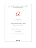 Nghiên cứu quy trình etl trong xây dựng kho dữ liệu (tt)