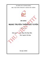Bài giảng mạng truyền thông vô tuyến