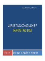 Marketing công nghiệp marketing b2b (tt)