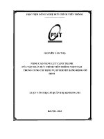 Nâng cao năng lực cạnh tranh của tập Đoàn bưu chính viễn thông việt nam trong cung cấp dịch vụ internet băng rộng cố Định (tt)