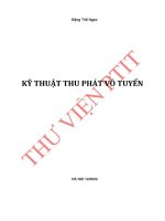 Bài giảng kỹ thuật thu phát vô tuyến