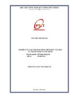 Nghiên cứu các phương pháp trích rút văn bản từ trang web và Ứng dụng (tt)