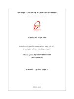 Nghiên cứu phương pháp phát hiện mã Độc dựa trên các kỹ thuật học máy (tt)