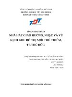 Đồ Án hoạ thất 8 nhà hát giao hưởng, nhạc và vũ kịch khu Đô thị mới thủ thiêm, tp thủ Đức
