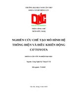 Nghiên cứu chế tạo mô hình hệ thống Điện và Điều khiển Động cơ toyota