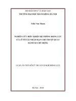 Luận Án tiến sĩ nghiên cứu Điều khiển hệ thống Động lực của Ô tô tải nhằm hạn chế trượt quay bánh xe chủ Động