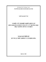 Luận Án tiến sĩ nghiên cứu hệ Điều khiển Động cơ Đồng bộ kích thích vĩnh cửu từ trường dọc trục không dùng cảm biến