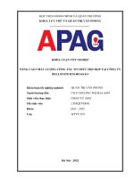 NÂNG CAO CHẤT LƯỢNG CÔNG TÁC TỔ CHỨC HỘI HỌP TẠI CÔNG TY BELLSYSTEM24 HOASAO
