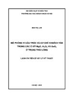 Luận Án tiến sĩ nghiên cứu Ảnh hưởng của lớp chức năng nano zno Đến hoạt Động của pin mặt trời màng mỏng