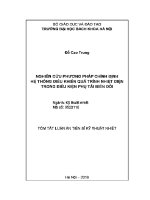 Luận Án tiến sĩ nghiên cứu phương pháp chỉnh Định hệ thống Điều khiển quá trình nhiệt Điện trong Điều kiện phụ tải biến Đổi
