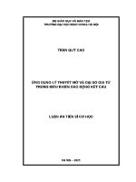 Luận Án tiến sĩ Ứng dụng lý thuyết mờ và Đại số gia tử trong Điều khiển dao Động kết cấu