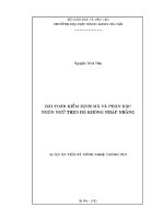 Luận Án tiến sĩ bài toán kiểm Định mã và phân bậc ngôn ngữ theo Độ không nhập nhằng