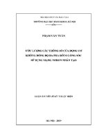 Luận Án tiến sĩ Ước lượng các thông số của Động cơ không Đồng bộ ba pha rôto lồng sóc sử dụng mạng nơron nhân tạo