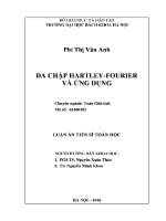 Luận Án tiến sĩ Đa chập hartley fourier và Ứng dụng