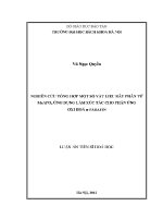 Luận Án tiến sĩ nghiên cứu tổng hợp một số vật liệu rây phân tử meapo4 Ứng dụng làm xúc tác cho phản Ứng oxi hoá n parafin