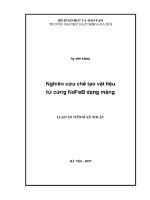 Luận Án tiến sĩ nghiên cứu chế tạo vật liệu từ cứng ndf eb dạng màng
